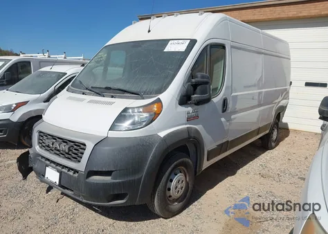 2020 Ram Promaster 2500 High Roof 159 Wb из США, поврежденный, VIN 3C6TRVDG7LE121845